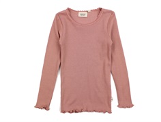 Wheat t-shirt rib lace caramel